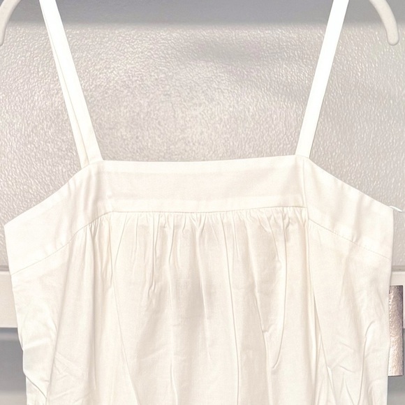 NWT Donna Morgan White‎ Tiered Stretch Cotton Maxi Sundress Sz 10 - Picture 3 of 13